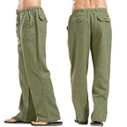 Pantalon en Lin Multipoche