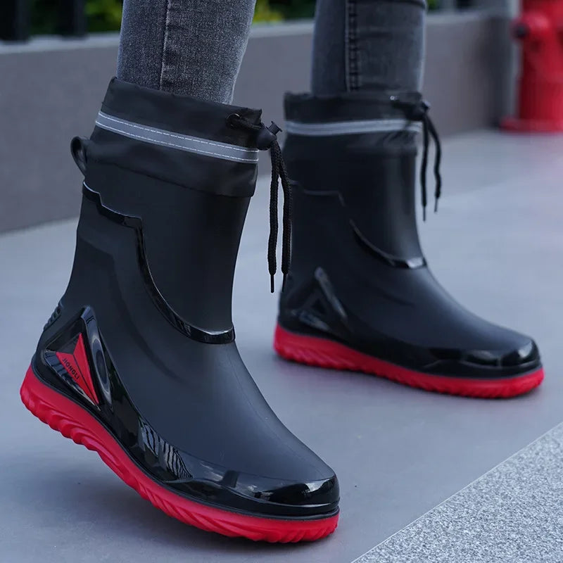 Bottes de Pluie à Polaire pour Homme
