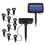 Spot LED solaire de jardin invisibles et imperméables - 10 en 1