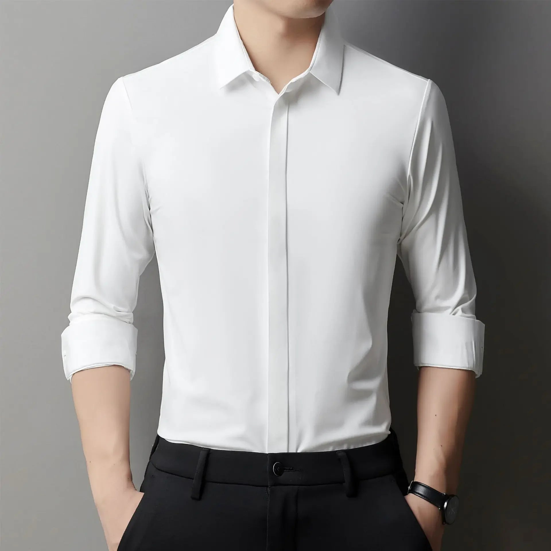 Chemise Infroissable & Élastique - Homme