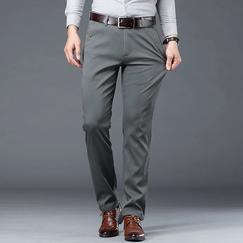 Pantalon Slim Homme Coton Confort Printemps-Été