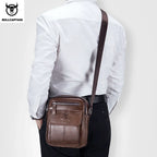 Sac à bandoulière en cuir de vachette pour hommes