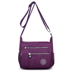 Sac Bandoulière Femme Nylon Imperméable Multi-Poches