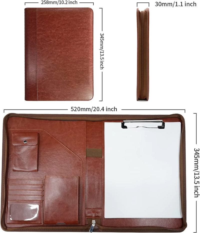 Pochette organisateur pour tablette en cuir véritable