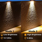 2 Appliques Murales Solaires LED Extérieur Imperméables