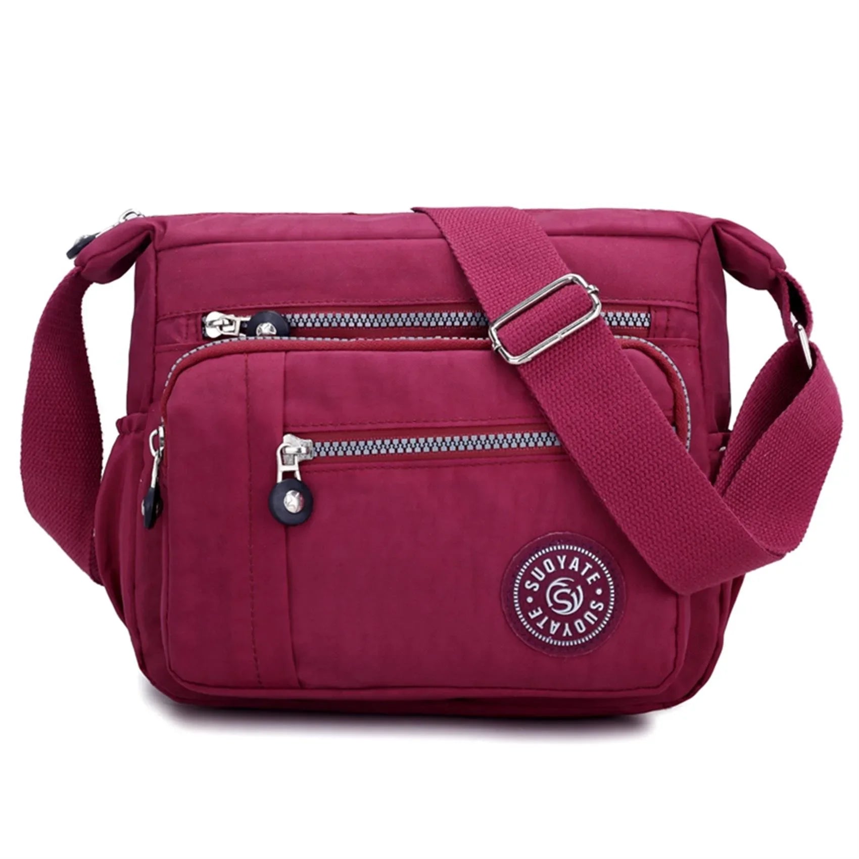 Sac Bandoulière Femme Nylon Imperméable Multi-Poches