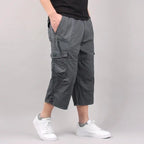 Short Cargo Homme Décontracté Multi-Poches Été