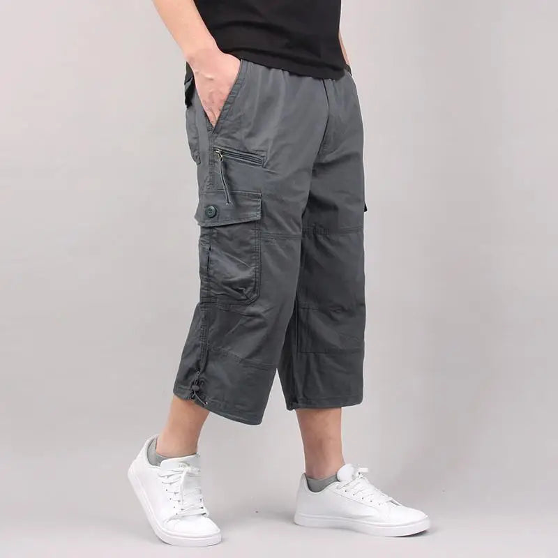 Short Cargo Homme Décontracté Multi-Poches Été