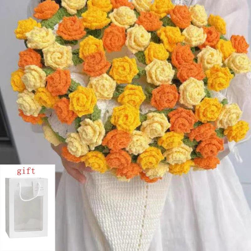 Plaid Crochet Bouquet de Fleurs