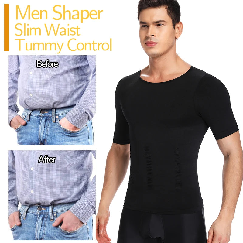 T-Shirt Gainant Homme avec Correction Posture