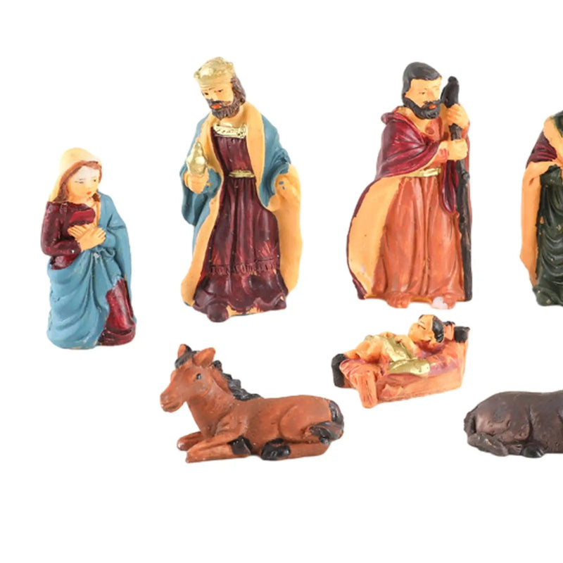 Figurines spéciales crèche de Noël - 8 Pièces