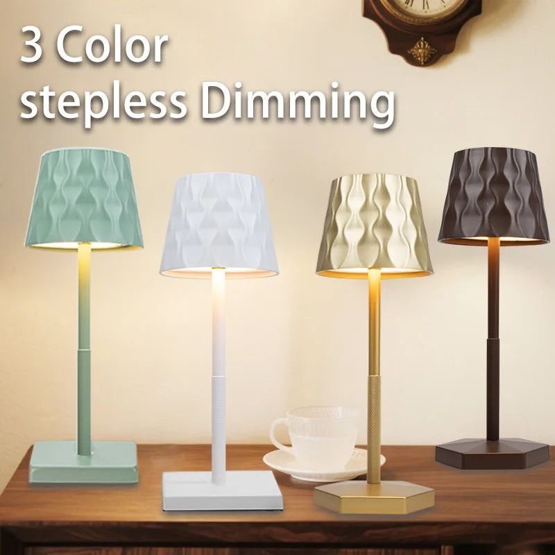 Lampe de Table LED Tactile – 3 Couleurs
