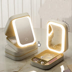 Boîte à Maquillage & Bijoux de Voyage avec Miroir LED