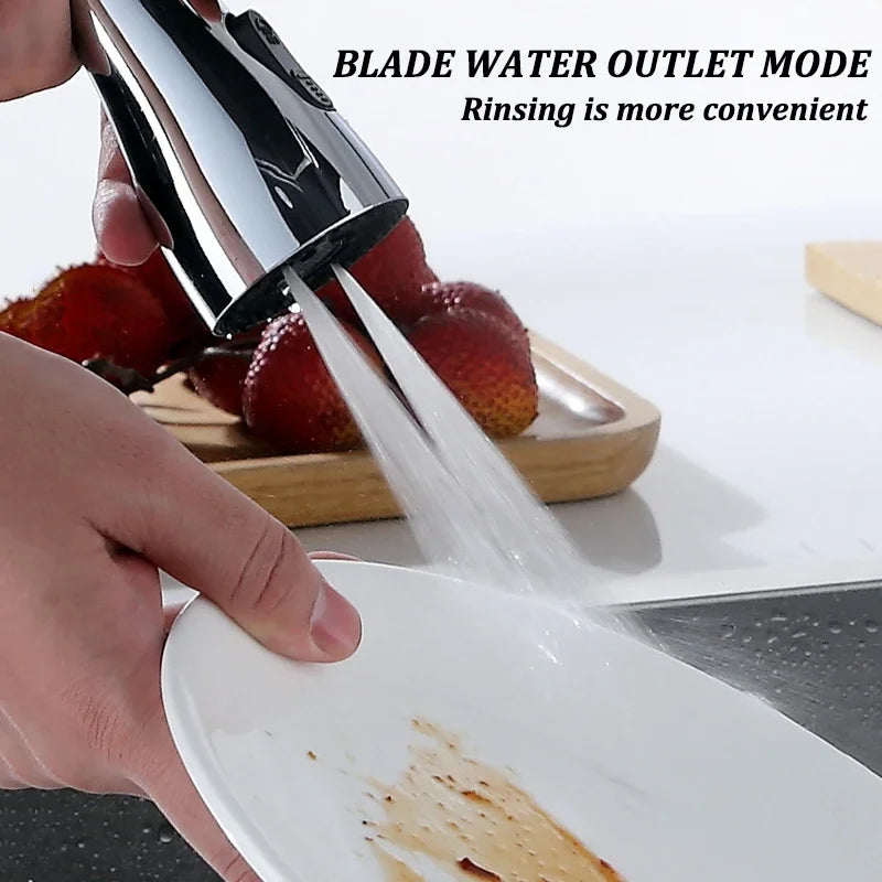 Aérateur de Robinet de Cuisine Universelle 3-en-1 – Orientable à 360°, 3 Modes de Jet & Rinçage Puissant