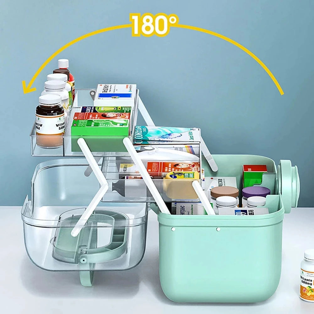Boîte de premier soin médicaux - Grande capacité