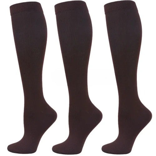 Pack of 3 Medical Compression Knee-High Socks