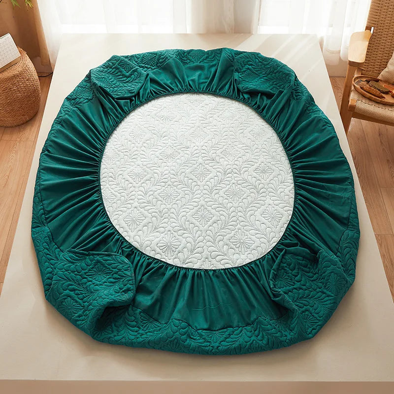 Protège-matelas Imperméable Matelassé 3D à Motif Royal