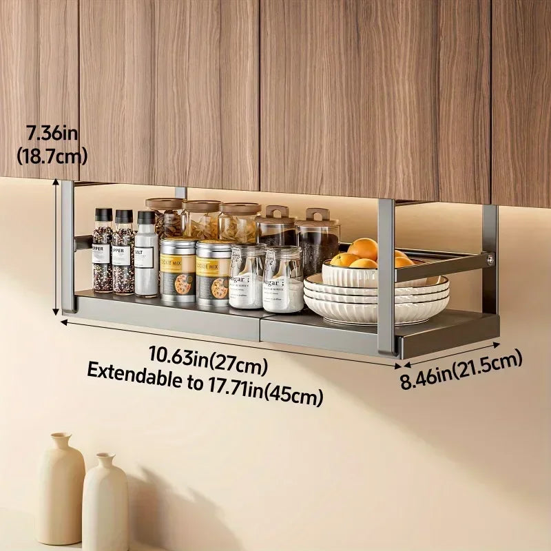 Étagère de Rangement en Acier Inoxydable - Zéro Installation