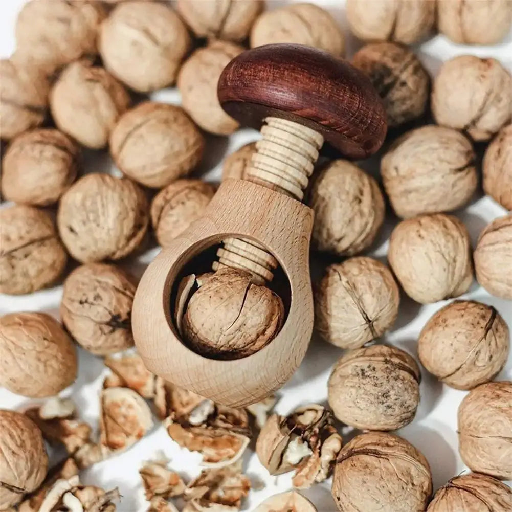 MUSH' - Casse Noix en Bois en Forme de Champignon