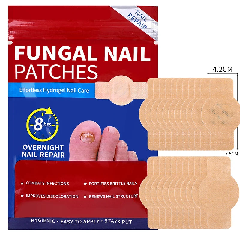 Lot de 42 Patchs Anti-Mycose, Champignons & Incarnation pour Ongles