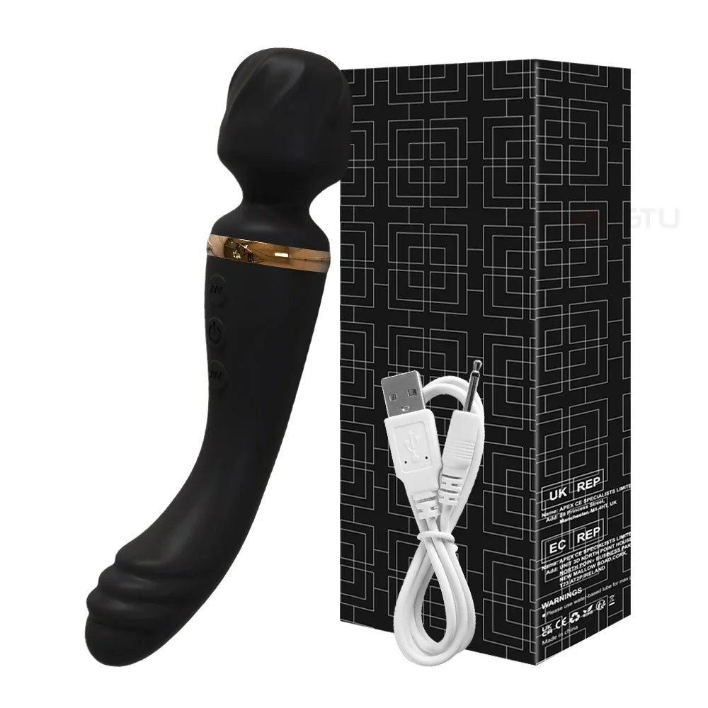 WANDY - Vibromasseur Chauffant pour Femme – Double Stimulations Intime avec Vibrations & Chauffage