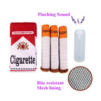 Jouet Interactif à Mâcher pour Chiens – Design Cigarette Humoristique et Peluche Douce