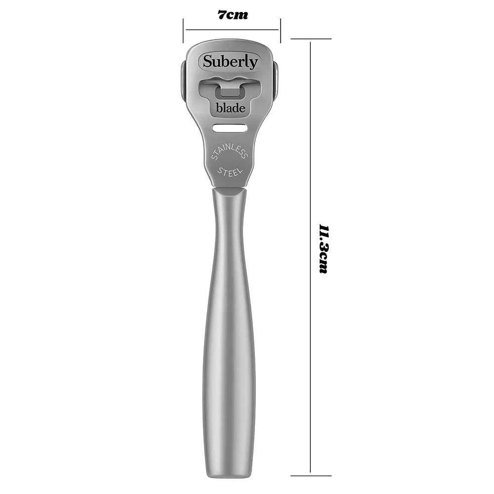 Kit Rasoir Coupe-Cors et Callosités pour Pieds – 10 Lames de Rechange OFFERTES