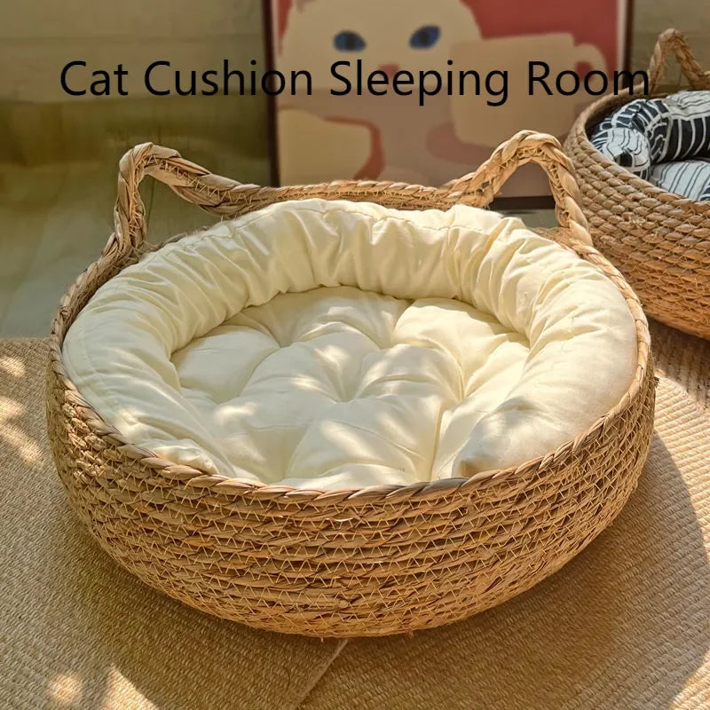 Panier pour Chat Cozy en osier