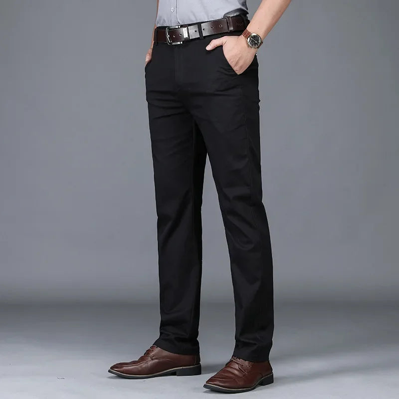 Pantalon Slim Homme Coton Confort Printemps-Été