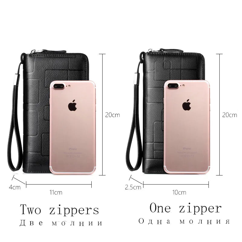 Portefeuille en Cuir Véritable pour Hommes