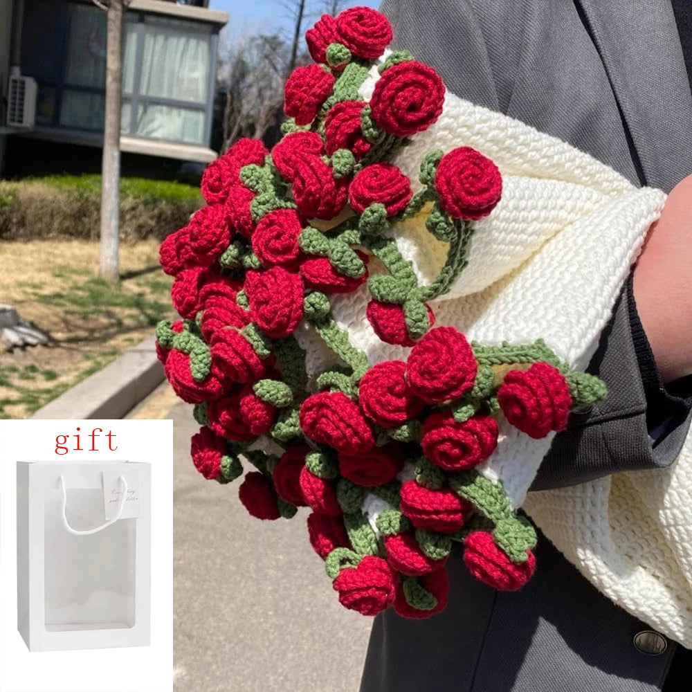 Plaid Crochet Bouquet de Fleurs