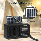 Enceinte Bluetooth Solaire avec Radio FM