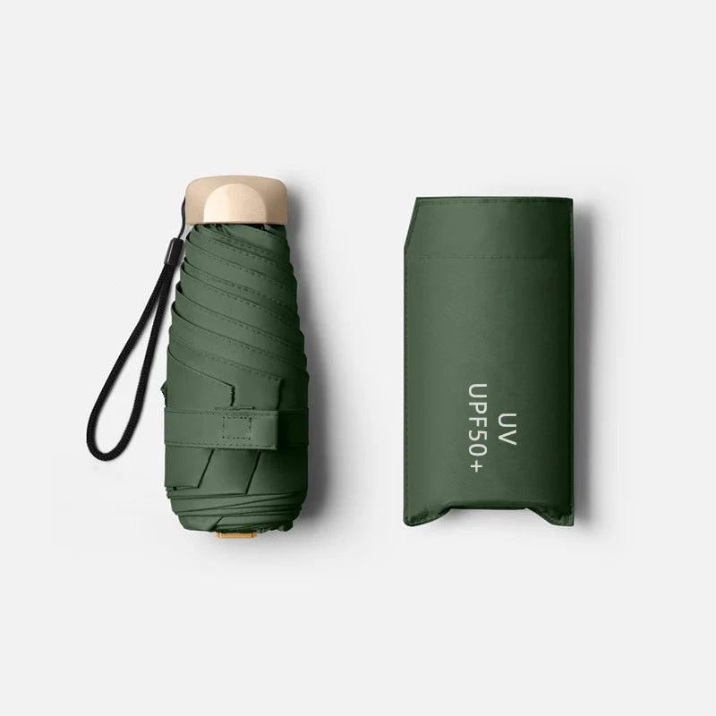 Mini Parapluie de Poche ULTRA léger en Vinyle Pliable