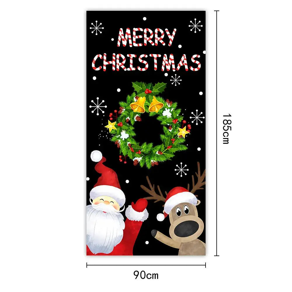 Bannière de Porte 2D de Noël à Suspendre - 185x90CM