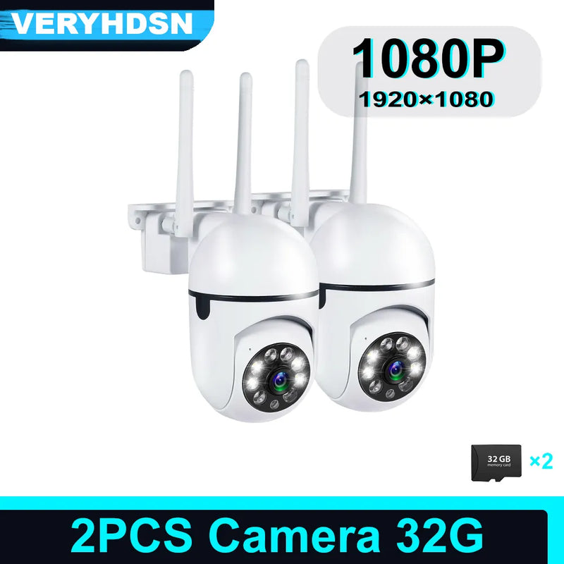 Caméra de surveillance extérieure IP WiFi HD 1080p 5G - 1 Achetée = 1 OFFERTE