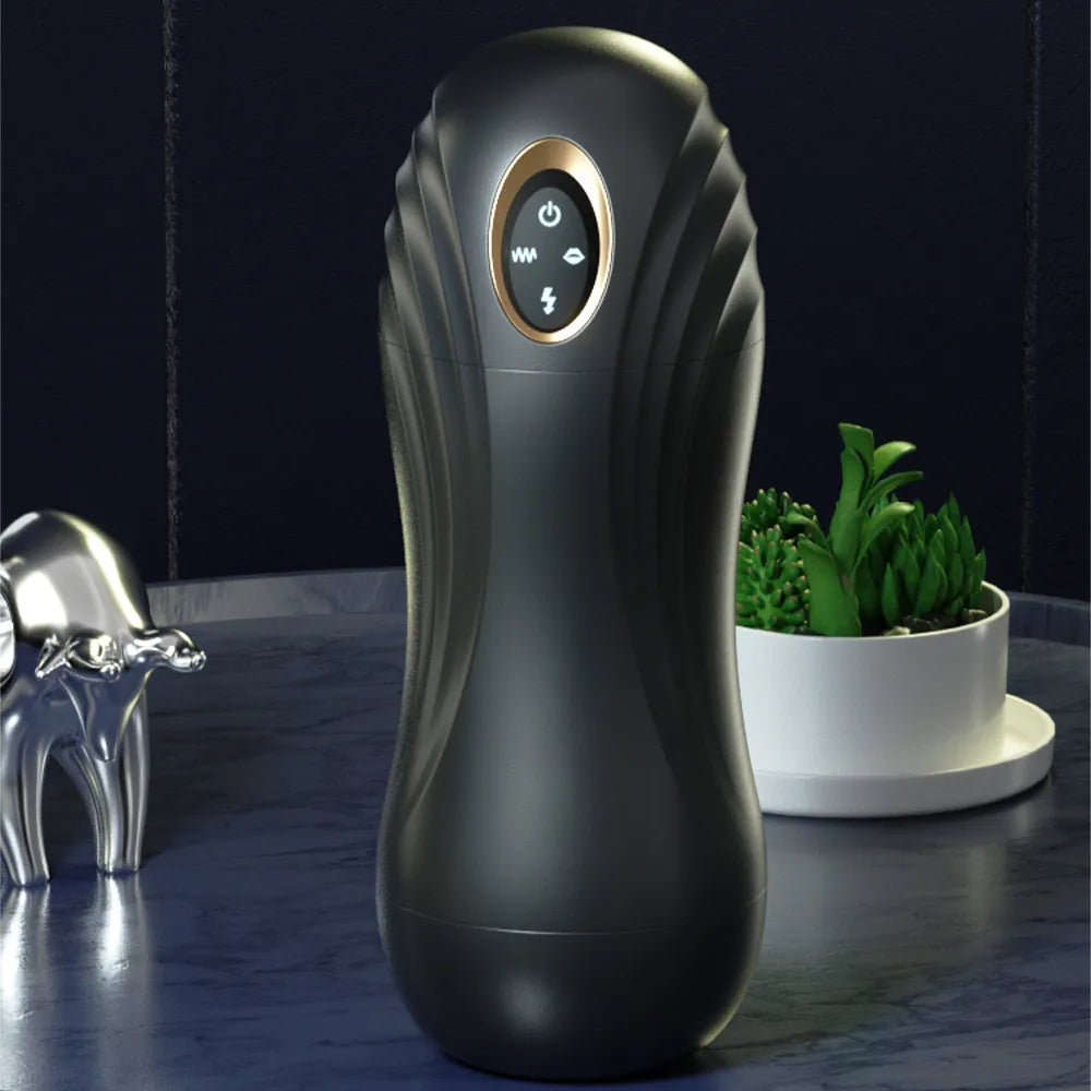 MANIZER 2.0 - Vibrating and sucking masturbator - Integrated voice system