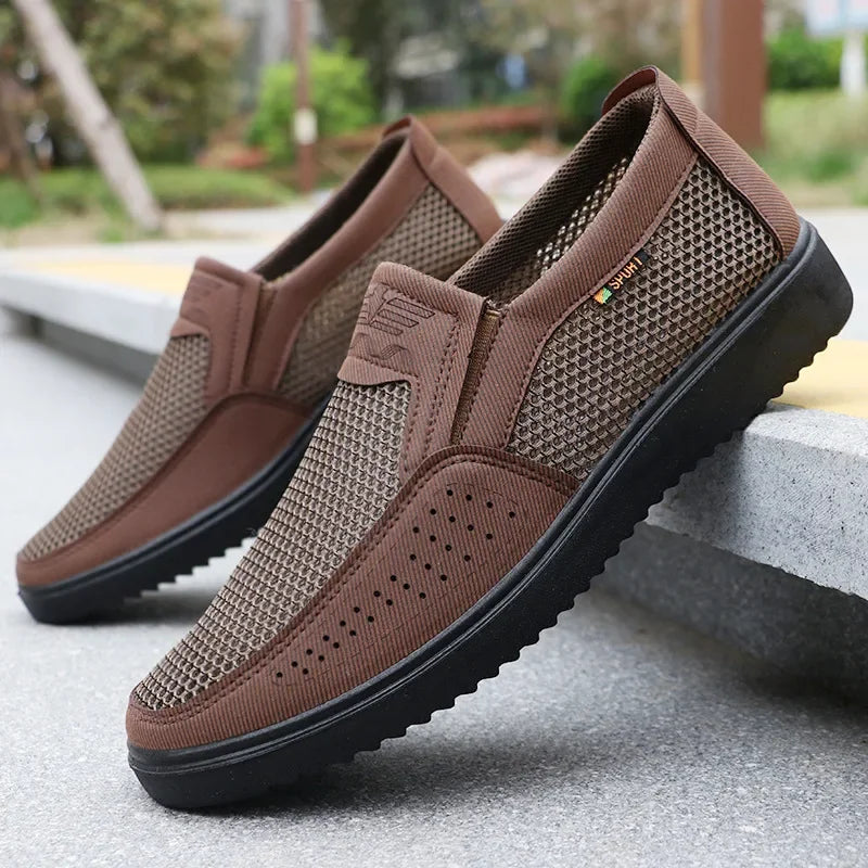 Mocassin en Maille Respirante Confortables et Décontractées Homme