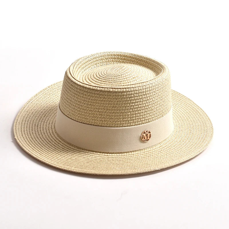 Chapeau de Paille Coloré à Ruban - 17 Couleurs