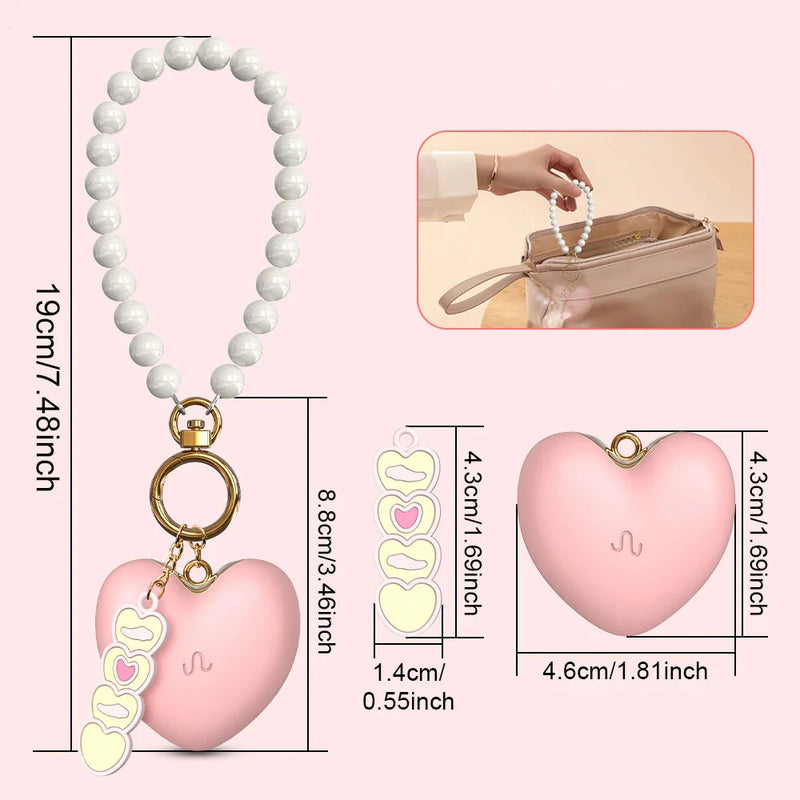 Little Heart - Mini Vibromasseur Coeur Porte-Clé - 9 Vibrations + APP