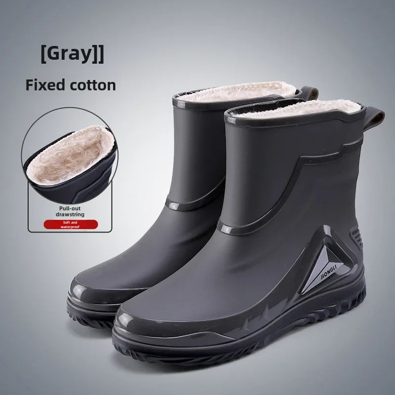 Bottes de Pluie à Polaire pour Homme