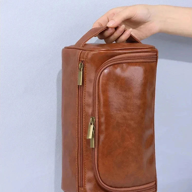 Trousse de Toilette Suspendue – Style Vintage & Pratique