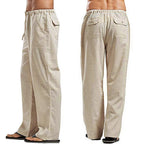 Pantalon en Lin Multipoche