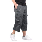 Short Cargo Homme Décontracté Multi-Poches Été