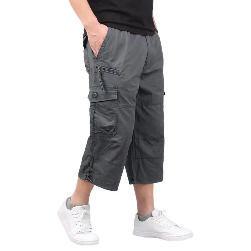 Short Cargo Homme Décontracté Multi-Poches Été