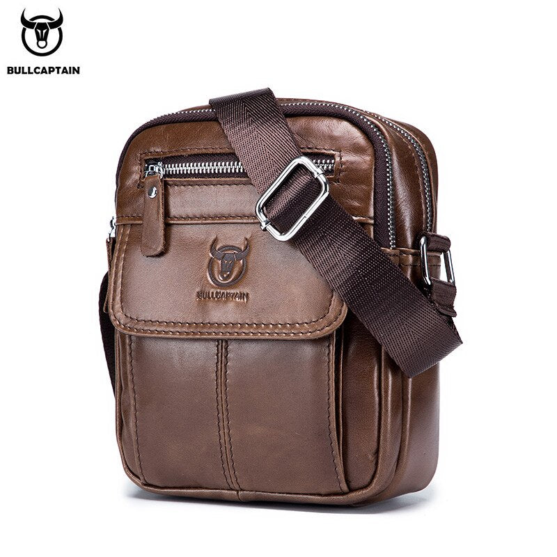 Sac à bandoulière en cuir de vachette pour hommes