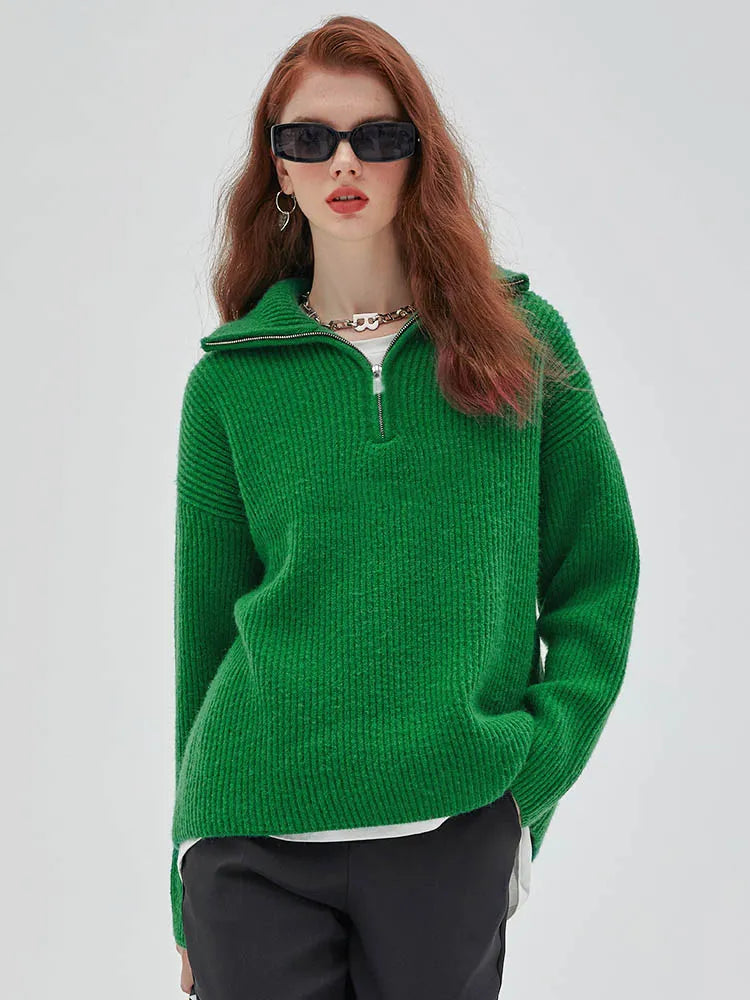 Pull Camioneur avec Col montant à Zip