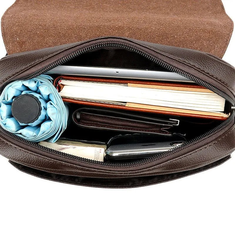 Sacoche en Cuir PU Grande capacité - Porte-monnaie OFFERT