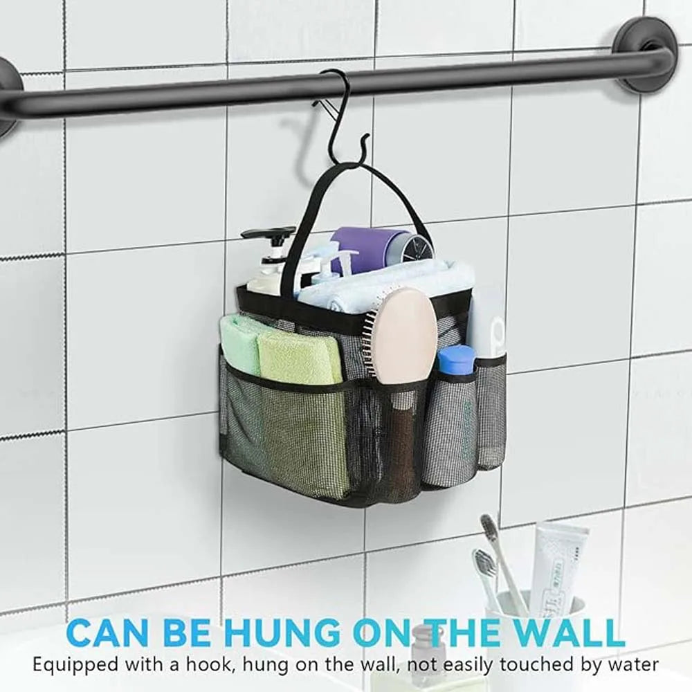 Trousse de toilette en maille de grande capacité - Idéal pour le Camping