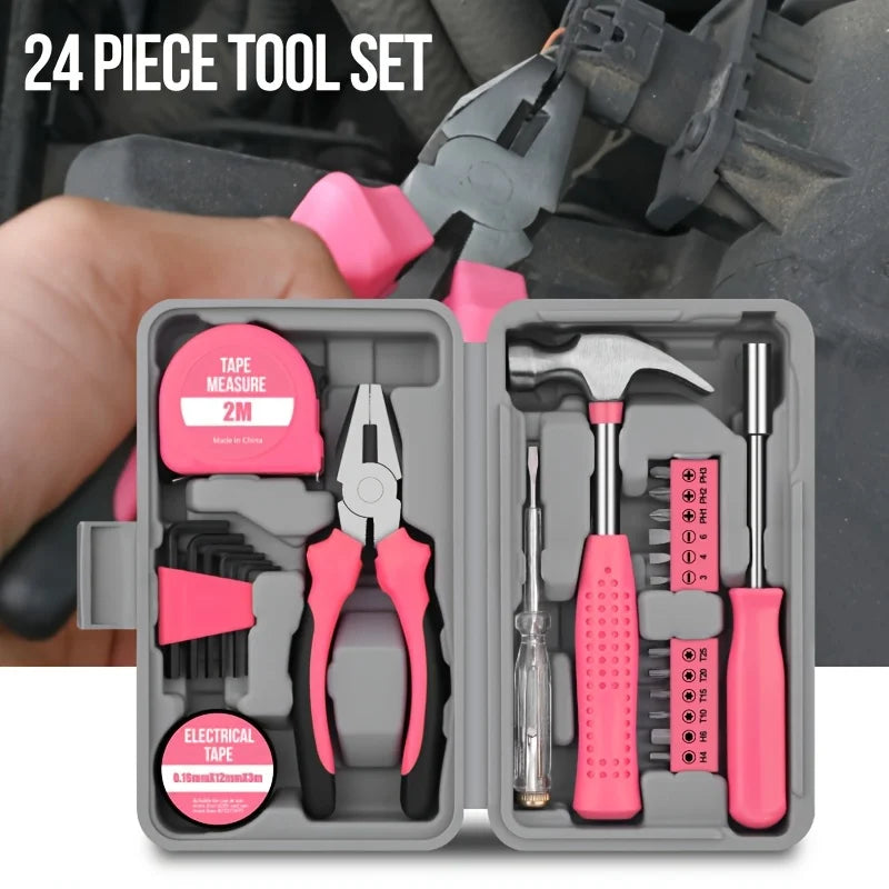 Boîte à Outils 25PCS - Idéal Bricolage & Entretien de Voiture