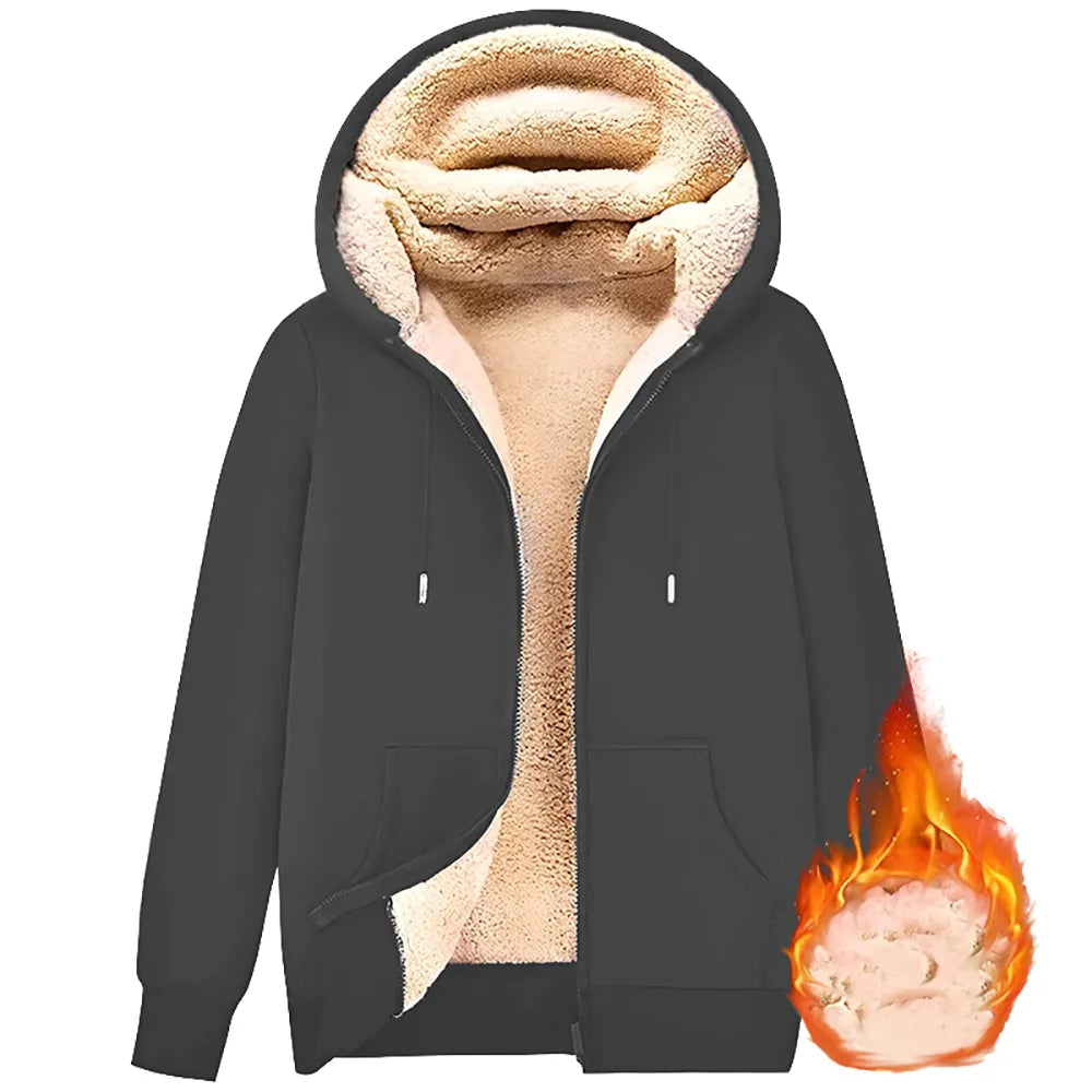Hooded sweatshirt vest - Fleece lining